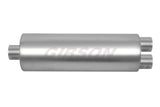Gibson Performance Exhaust 758350S SFT Superflow Center/Dual Round Muffler; Stainless