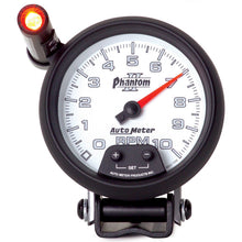 Load image into Gallery viewer, AutoMeter 7590 GAUGE, TACHOMETER, 3 3/4" , 10K RPM, PEDESTAL W/ EXT. QUICK-LITE, PHANTOM II