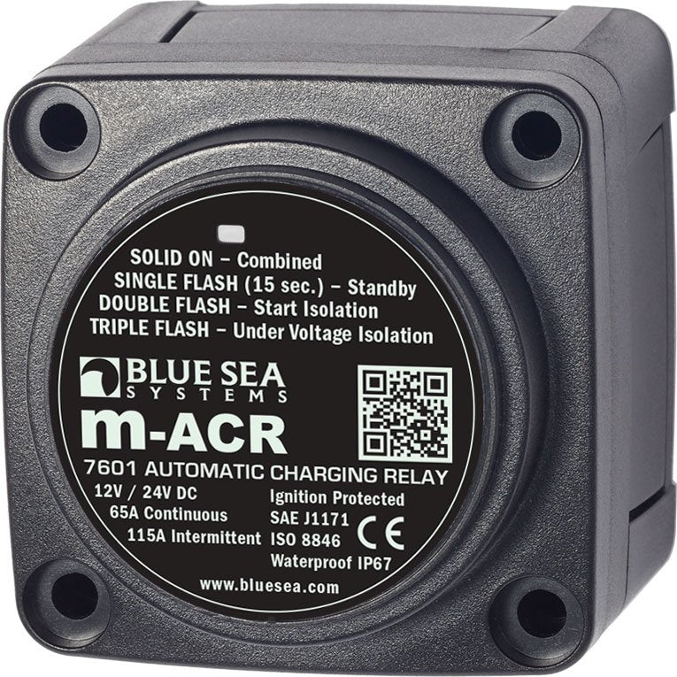 BLUE SEA 7601-BSS SOLENOID M SERIES 65A 12/24V ACR