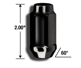 GORILLA 76148BC 14MMX1.5 BLK LUG
