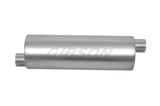 Gibson Performance Exhaust 788706S SFT Superflow Offset/Offset Round Muffler; Stainless