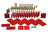 Energy Suspension 84104R Body Mount Set; Red; Performance Polyurethane;