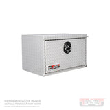 Westin 80-HUB1848 Brute HD Under Body Tool Box; Polished Aluminum; 18 in. x 48 in. Drop Down Door;