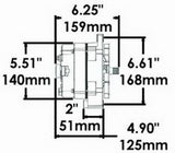 Powermaster Performance 8003 Racing Alternator; 12si; Straight Mount; 85 Amp; 55 Idle; 1V Pulley; Natural;