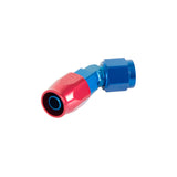 Earl's Performance 804506ERLP Earl's 45 Degree Swivel-Seal® Hose End -6 AN - Red/Blue - Clamshell Package