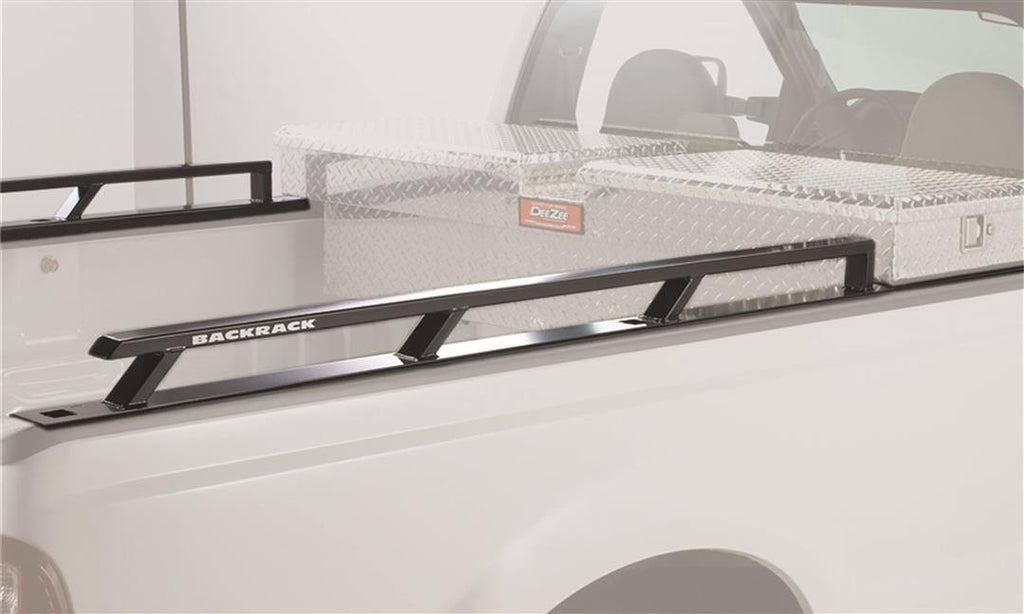 RealTruck Backrack 80501TB Side Rails; For Use w/Tool Box 21 in.; 8.2 Ft. Bed; 99-16 Ford SuperDuty