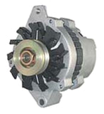 Powermaster Performance 8060 Alternator; CS121; Straight Mount; 75 Amp; 60 Idle; 1V Pulley; Natural;