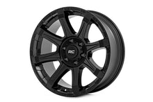 Load image into Gallery viewer, Rough Country 81 Series Wheel | One-Piece | Semi Gloss Black | 20x9 | 6x5.5 | -12mm