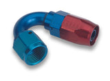 Earl's Performance 815008ERLP Earl's 150 Degree Swivel-Seal® Hose End -8 AN - Red/Blue - Clamshell Package