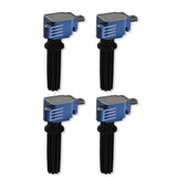 MSD 825945 Ignition Coil - Ford EcoBoost - 2.0L/2.3L L4 - Blue - 4-Pack