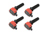 MSD 82594 Ignition Coil - Ford EcoBoost - 2.0L/2.3L L4 - Red - 4-Pack