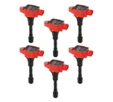 MSD 827916 Ignition Coil - Blaster Series - Fits Nissan/Infiniti 3.5L - Red - 6-Pack