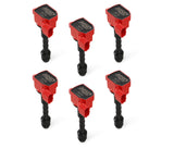 MSD 82796 Ignition Coil - Blaster Series - Fits Nissan/Infiniti 3.5L - Red - 6-Pack