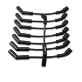 Pertronix 828224HT Wires, 8MM GM LS 45° Black Ceramic Boot; Black wire