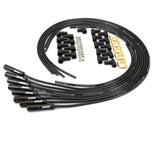 Pertronix 828280HT Wires, Univ. 8MM 8 cyl 180° Black Ceramic Boot; Black wire