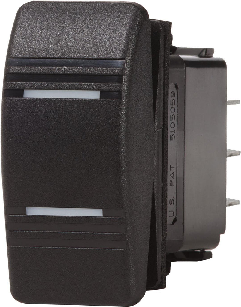 BLUE SEA 8286-BSS SWITCH CONTURA DPDT ON-OFF-ON BLK