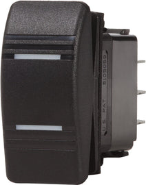 BLUE SEA 8286-BSS SWITCH CONTURA DPDT ON-OFF-ON BLK