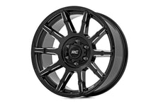 Load image into Gallery viewer, Rough Country 83 Series Wheel | One-Piece | Gloss Black | 20x9 | 8x170 | -12mm