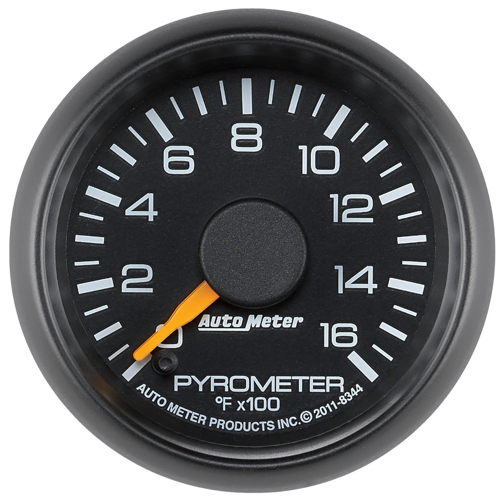 AutoMeter 8344 GAUGE, PYROMETER (EGT), 2 1/16", 1600 Degrees F, STEPPER MOTOR, GM FACTORY MATCH