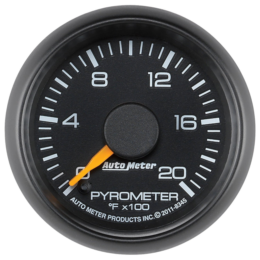 AutoMeter 8345 GAUGE, PYROMETER (EGT), 2 1/16", 2000 Degrees F, STEPPER MOTOR, GM FACTORY MATCH