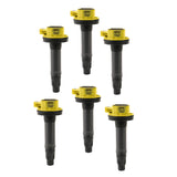 ACCEL 140061-6 140061 Ignition Coil - SuperCoil Series - 2007-2016 Ford 3.5L/3.7L V6, Yellow, 6-pack