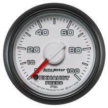 Load image into Gallery viewer, AutoMeter 8595 GAUGE, EXHAUST PRESS., 2 1/16" , 100PSI, STEPPER MOTOR, RAM GEN 3 FACTORY MATCH