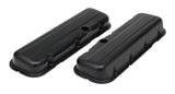 Trans-Dapt Performance 8691 CHEVY 396-502 SHORT ASPHALT BLACK POWDER COATED VALVE COVERS- UNBAFFLED