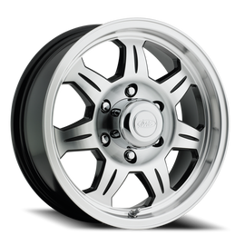 Aluminum Wheels 15x6 Element Trailer 870 Machined Face Black 0 Offset 5 on 114.3 Bolt Pattern 81.03 Bore Raceline