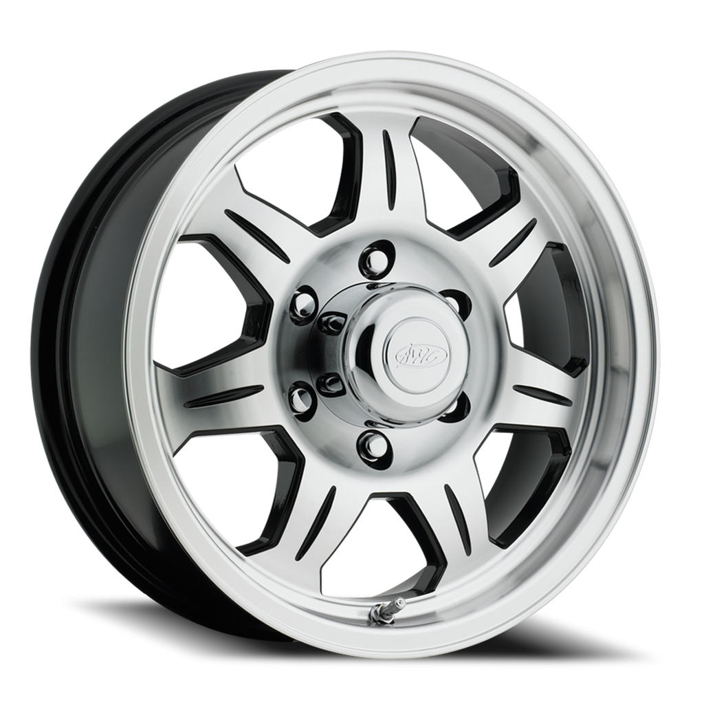 Aluminum Wheels 15x6 Element Trailer 870 Machined Face Black 0 Offset 6 on 139.7 Bolt Pattern 107.95 Bore Raceline