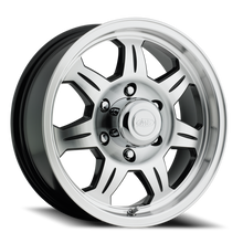 Load image into Gallery viewer, Aluminum Wheels 16x6 Element Trailer 870 Machined Face Black 0 Offset 6 on 139.7 Bolt Pattern 107.95 Bore Raceline