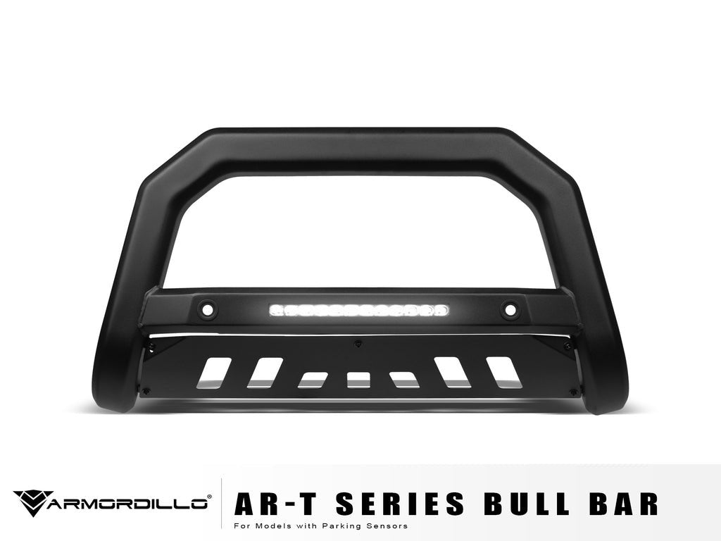 Armordillo USA 8705513 2019-2022 Chevy Silverado 1500 AR-T Bull Bar w/Parking Sensor - Matte Black.