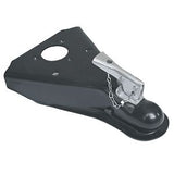 Husky Towing 87077 Weld On To50 Deg Angle Frames 5K Gross Wt Cap 2" Ball Wedge Latch & Chain Black