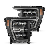 AlphaRex 880137 LED Projector Headlights in Black