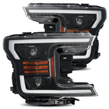 AlphaRex 880188 Projector Headlights Plank Style Design Gloss Black