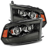 AlphaRex 880593 Projector Headlights Plank Style Design Black