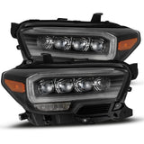 AlphaRex 880707 LED Projector Headlights Plank Style Design Black