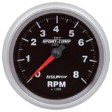 AutoMeter 880829 GAUGE, TACHOMETER, 3 3/8