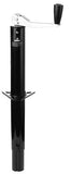 Husky Towing 88128 Man Top Wind Jack 5000 Cap Bolt-On or Weld-On Mnt Painted Black