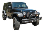 Rampage 88625 Double Tube Bumper Textured Black - Front with Light Pod & Stinger
