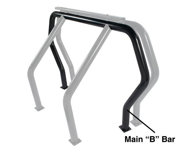 Go Rhino 90002B Bed Bar Component - "B" Main Bar - Black Powdercoat