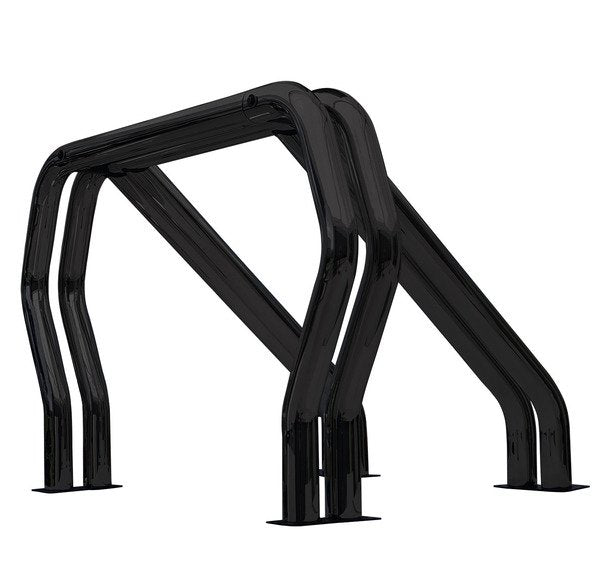 Go Rhino 9009560DDB Bed Bars Complete Kit - Double Bar/Double Kicker (Between wheel wells) - Black