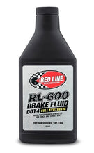 Load image into Gallery viewer, Synthetic Brake Fluid DOT 4 RL-600 16oz Red Line Oil