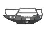 Road Armor 905R5B Stealth Winch Front Bumper; Lonestar Guard; Satin Black; Square Fog Light Holes;