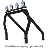Go Rhino 9109370SSB Bed Bars Complete Kit - Single Bar/Single Kicker (Between wheel wells) - Black