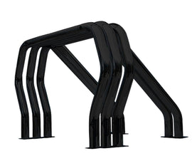 Go Rhino 9109370TDB Bed Bars Complete Kit - Triple Bar/Double Kicker (Between wheel wells) - Black