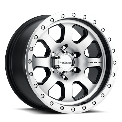 Aluminum Wheels 17x9 Avenger 929M Machined Silver -12 Offset 8 on 170 Bolt Pattern 130.81 Bore Raceline