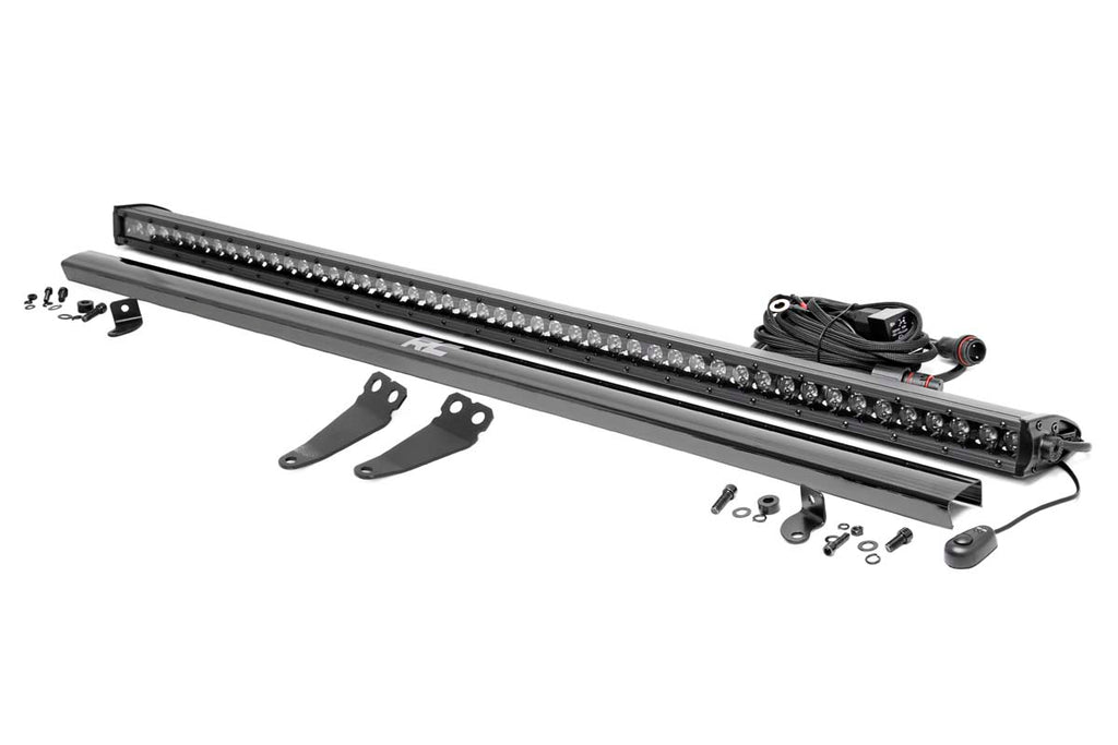 LED Light Kit | Lower Windshield | 50" Black Single Row | Polaris General XP 4 1000 