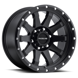 Aluminum Wheels 17x8.5 Clutch 934B Black Multi Spoke 0 Offset 6 on 139.7 Bolt Pattern 106.1 Bore Raceline