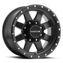 Load image into Gallery viewer, Aluminum Wheels 17x9 Defender 935B Satin Black Multi Spoke -12 Offset 8 on 165.1 Bolt Pattern 130.81 Bore Raceline