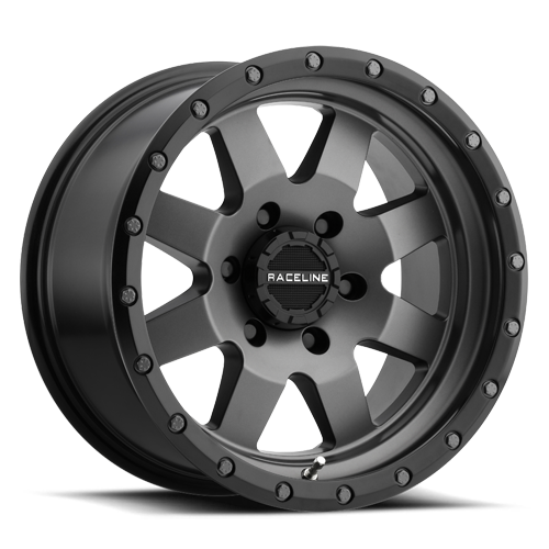 Aluminum Wheels 20x9 Defender 935G Gunmetal Gray Multi Spoke -12 Offset 6 on 139.7 Bolt Pattern 107.95 Bore Raceline